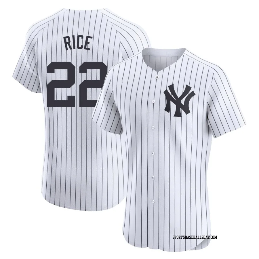 Ben Rice Men's New York Yankees White Elite Home Jersey