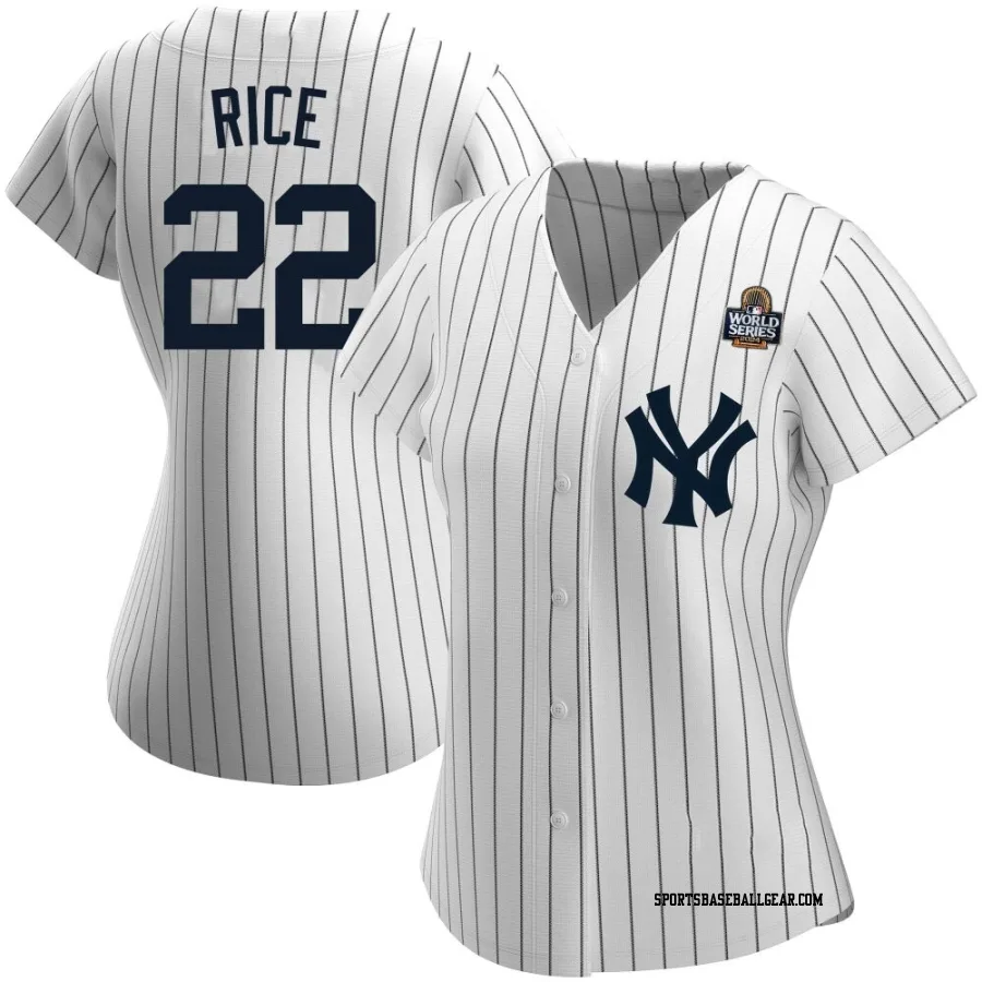 Ben Rice Women's New York Yankees White Authentic Home Name 2024 World Series Jersey