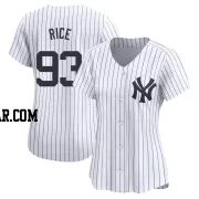 Ben Rice Women's New York Yankees White Limited Yankee Home Jersey