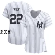 Ben Rice Women's New York Yankees White Limited Yankee Home Jersey