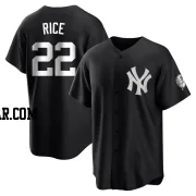 Ben Rice Youth New York Yankees Black/White Replica Jersey