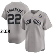 Ben Rice Youth New York Yankees Gray Limited Away 2024 World Series Jersey