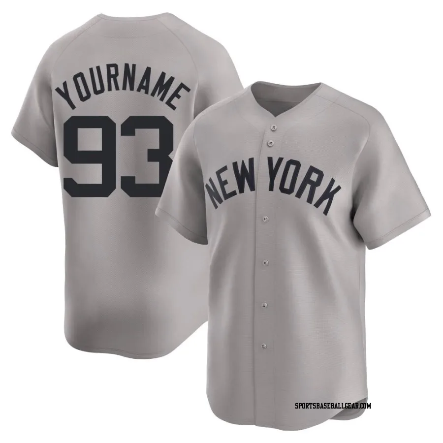 Ben Rice Youth New York Yankees Gray Limited Away Jersey