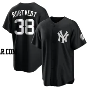 Ben Rortvedt Men's New York Yankees Black/White Replica Jersey
