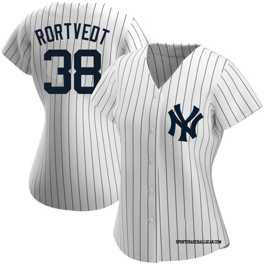 Ben Rortvedt Women's New York Yankees White Authentic Home Name Jersey