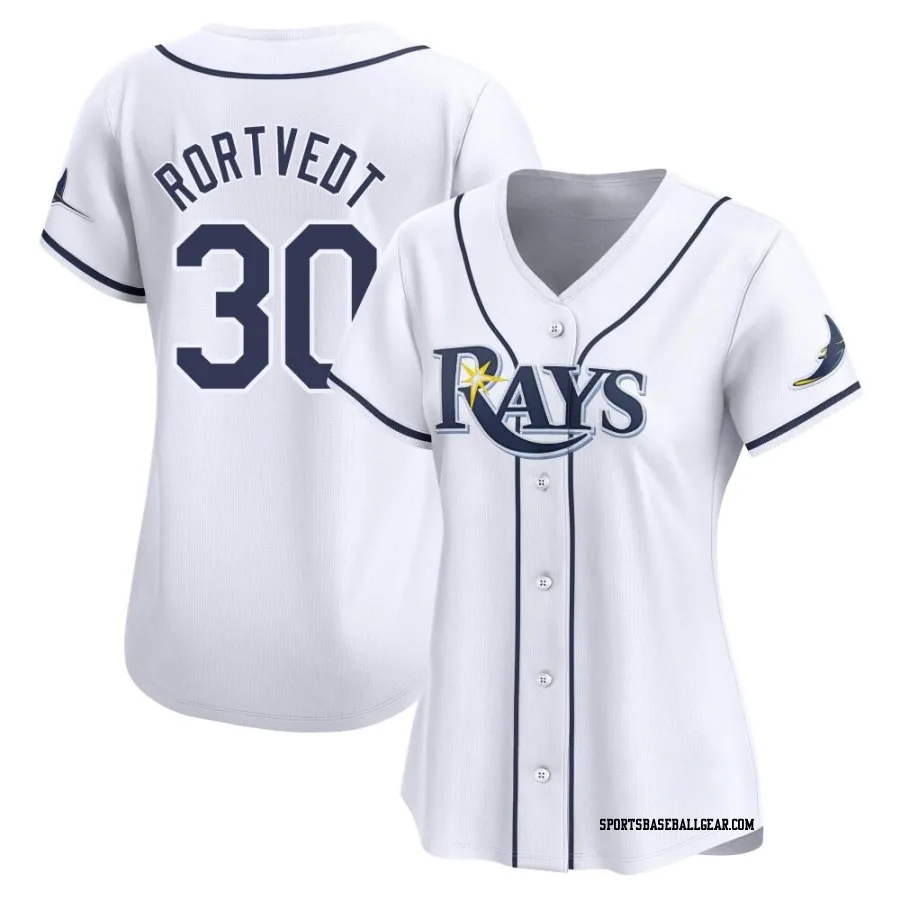 Ben Rortvedt Women's Tampa Bay Rays White Limited Home Jersey
