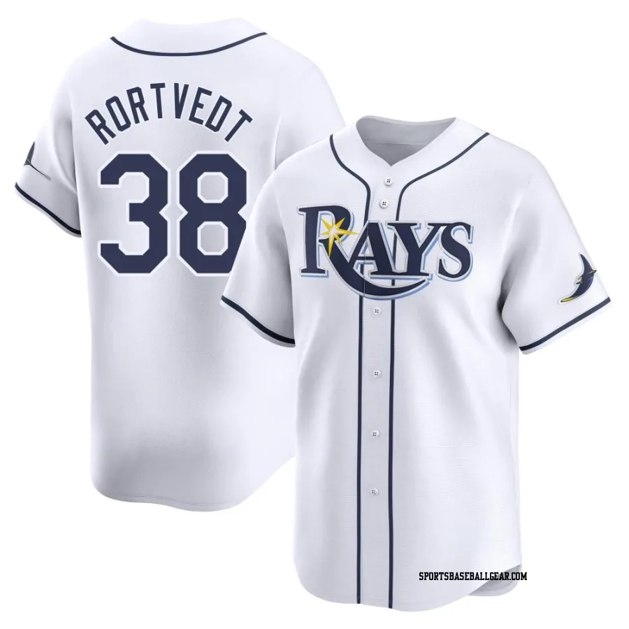Ben Rortvedt Youth Tampa Bay Rays White Limited Home Jersey