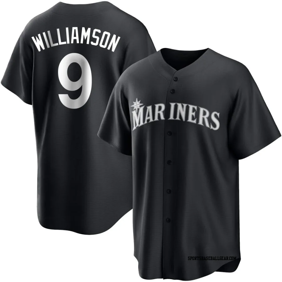 Ben Williamson Youth Seattle Mariners Black/White Replica Jersey