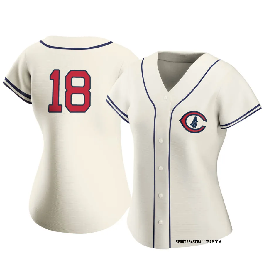 Ben Zobrist Women's Chicago Cubs Cream Replica 2022 Field Of Dreams Jersey