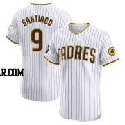 Benito Santiago Men's San Diego Padres White Elite Home Patch Jersey