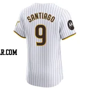 Benito Santiago Men's San Diego Padres White Elite Home Patch Jersey