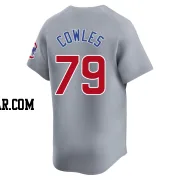 Benjamin Cowles Men's Chicago Cubs Gray Limited Road Jersey
