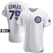 Benjamin Cowles Men's Chicago Cubs White Authentic Home Jersey
