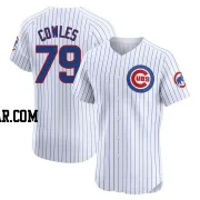 Benjamin Cowles Men's Chicago Cubs White Elite Home Jersey