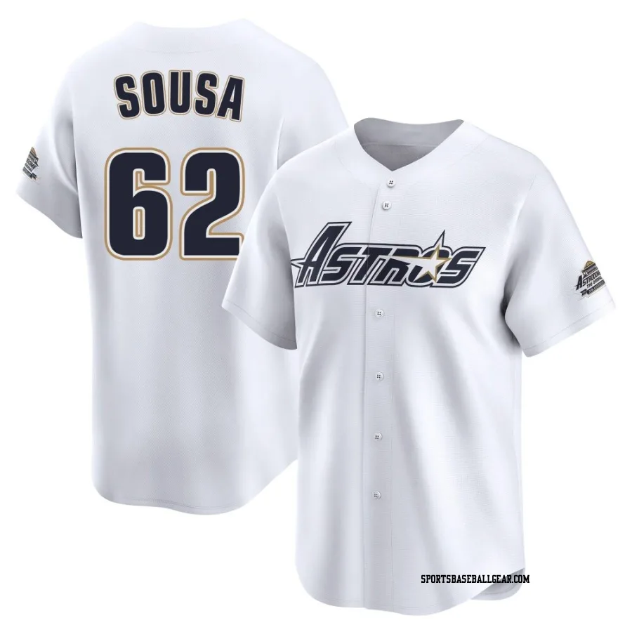 Bennett Sousa Youth Houston Astros White Limited Throwback Cooperstown Collection Jersey
