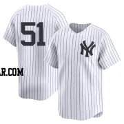 Bernie Williams Men's New York Yankees White Limited Yankee Home 2nd Jersey