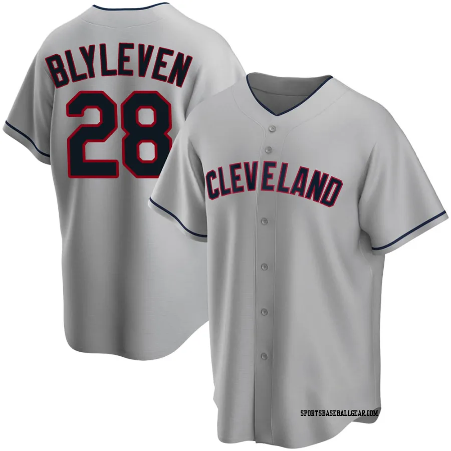 Bert Blyleven Men's Cleveland Guardians Gray Replica Road Jersey