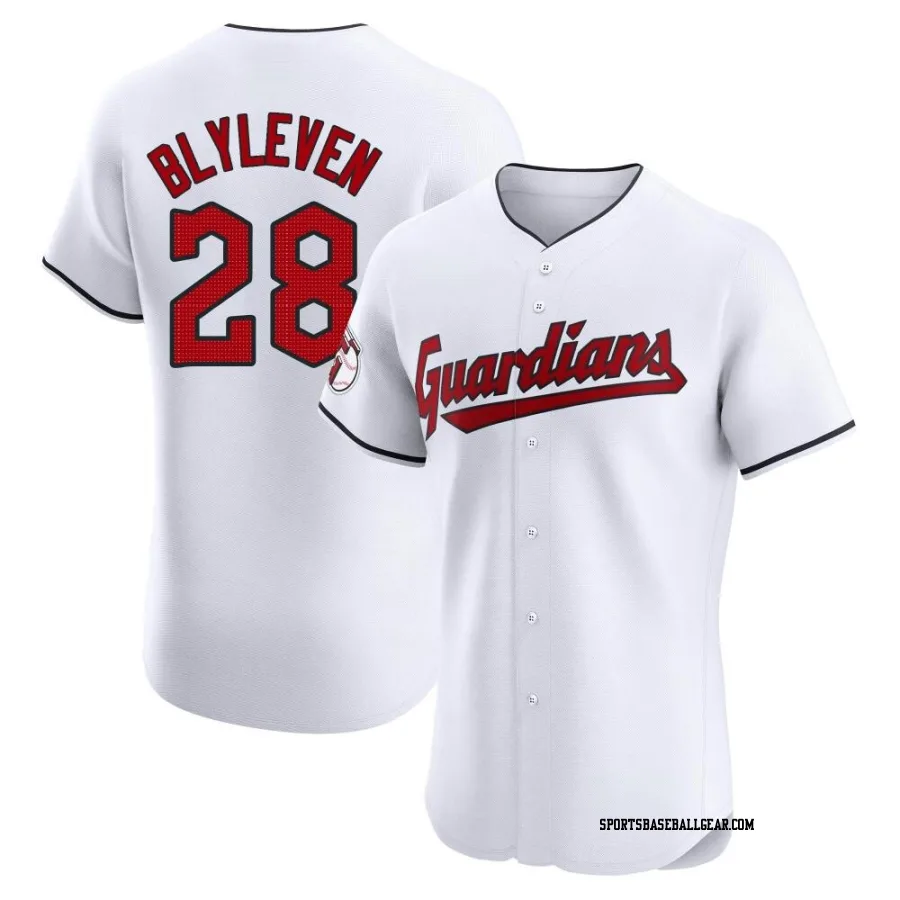 Bert Blyleven Men's Cleveland Guardians White Elite Home Jersey
