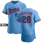 Bert Blyleven Men's Minnesota Twins Light Blue Authentic Alternate Jersey