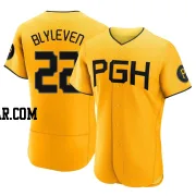 Bert Blyleven Men's Pittsburgh Pirates Gold Authentic 2023 City Connect Jersey
