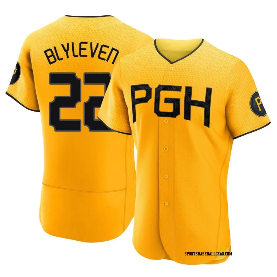 Bert Blyleven Men's Pittsburgh Pirates Gold Authentic 2023 City Connect Jersey
