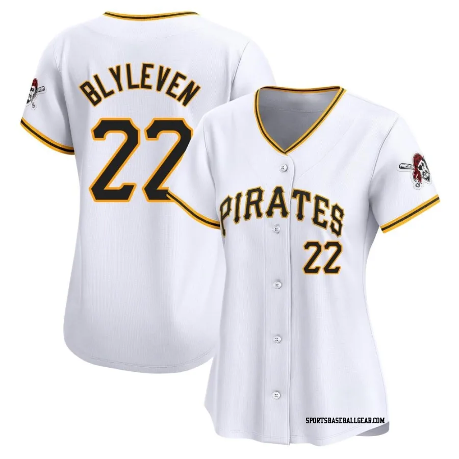 Bert Blyleven Women's Pittsburgh Pirates White Limited Home Jersey