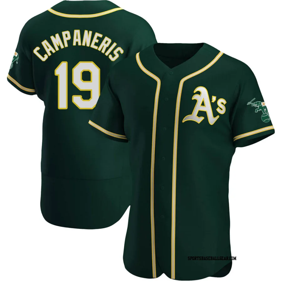 Bert Campaneris Men's Oakland Athletics Green Authentic Alternate Jersey