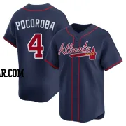 Biff Pocoroba Men's Atlanta Braves Navy Limited Alternate Jersey