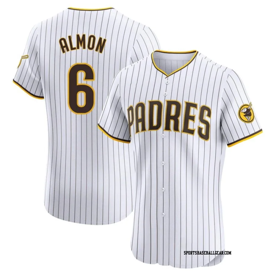 Bill Almon Men's San Diego Padres White Elite Home Jersey