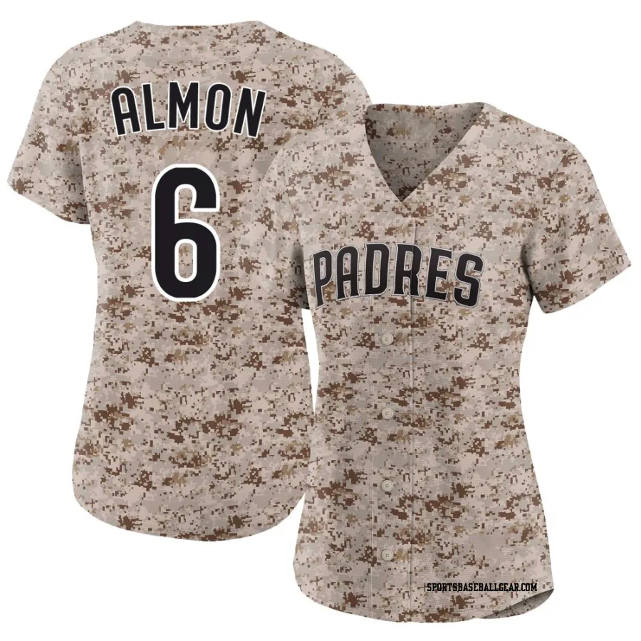 Bill Almon Women's San Diego Padres Camo Limited 2nd Alternate Jersey