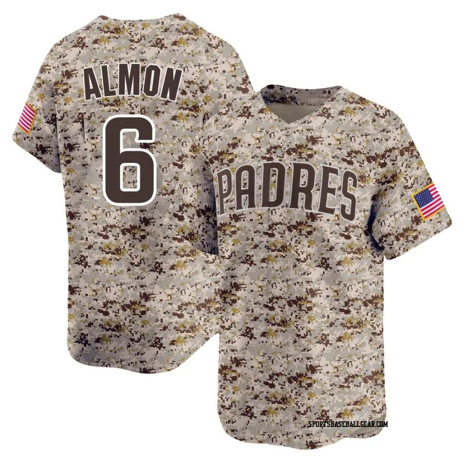 Bill Almon Youth San Diego Padres Camo Limited 2nd Alternate Jersey