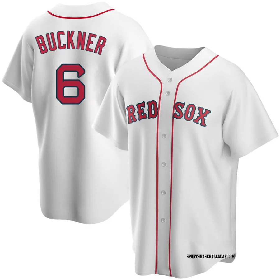 Bill Buckner Men's Boston Red Sox White Replica Home Jersey