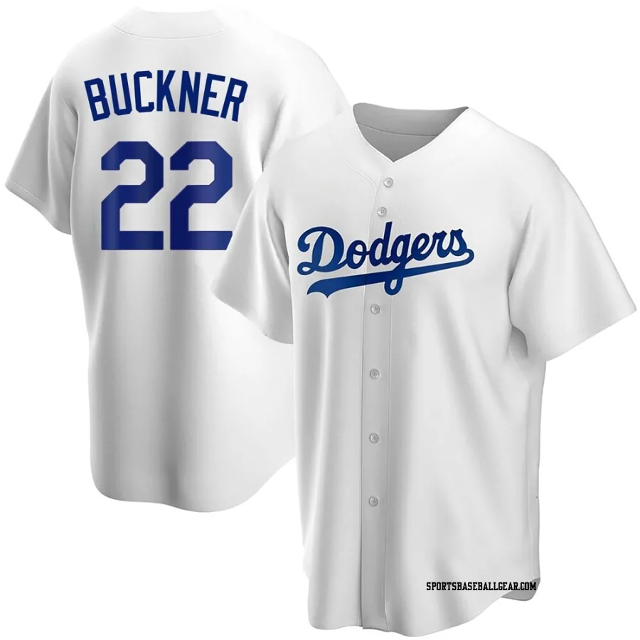 Bill Buckner Men's Los Angeles Dodgers White Replica Home Jersey