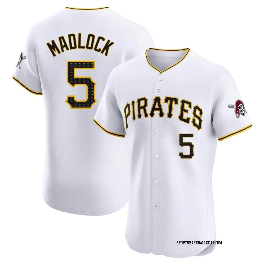 Bill Madlock Men's Pittsburgh Pirates White Elite Home Jersey