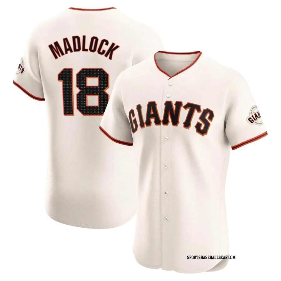 Bill Madlock Men's San Francisco Giants Cream Elite Home Jersey