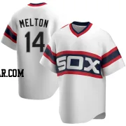 Bill Melton Men's Chicago White Sox White Replica Cooperstown Collection Jersey