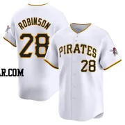 Bill Robinson Men's Pittsburgh Pirates White Limited Home Jersey