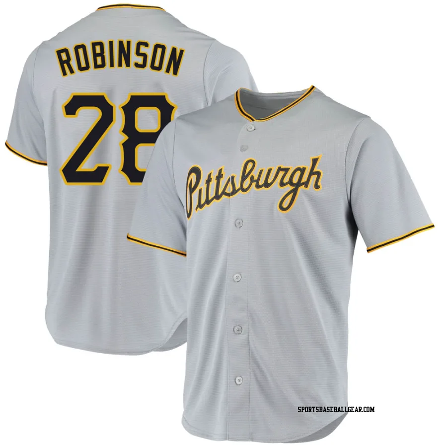 Bill Robinson Youth Pittsburgh Pirates Gray Replica Road Jersey