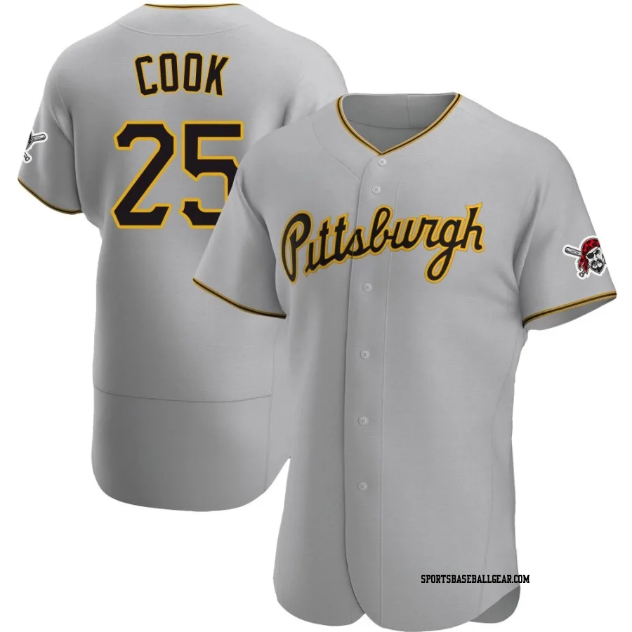 Billy Cook Men's Pittsburgh Pirates Gray Authentic Road Jersey