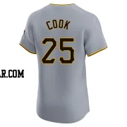 Billy Cook Men's Pittsburgh Pirates Gray Elite Road Jersey