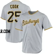 Billy Cook Men's Pittsburgh Pirates Gray Replica Road Jersey