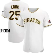 Billy Cook Men's Pittsburgh Pirates White Authentic Home Jersey