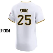 Billy Cook Men's Pittsburgh Pirates White Elite Home Jersey
