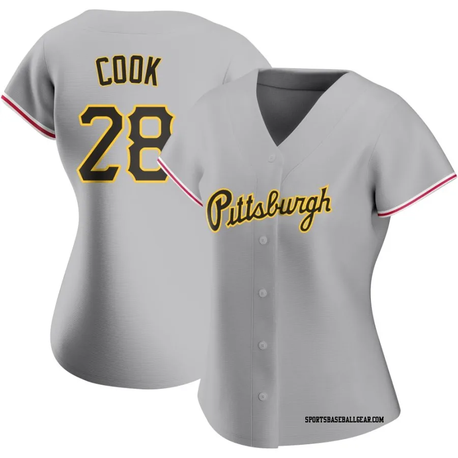 Billy Cook Women's Pittsburgh Pirates Gray Replica Road Jersey