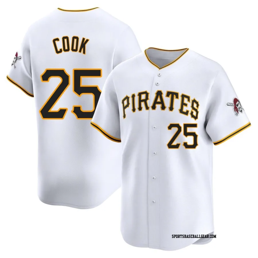 Billy Cook Youth Pittsburgh Pirates White Limited Home Jersey