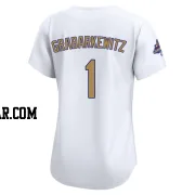 Billy Grabarkewitz Women's Los Angeles Dodgers Gold Limited White 2025 Collection Jersey