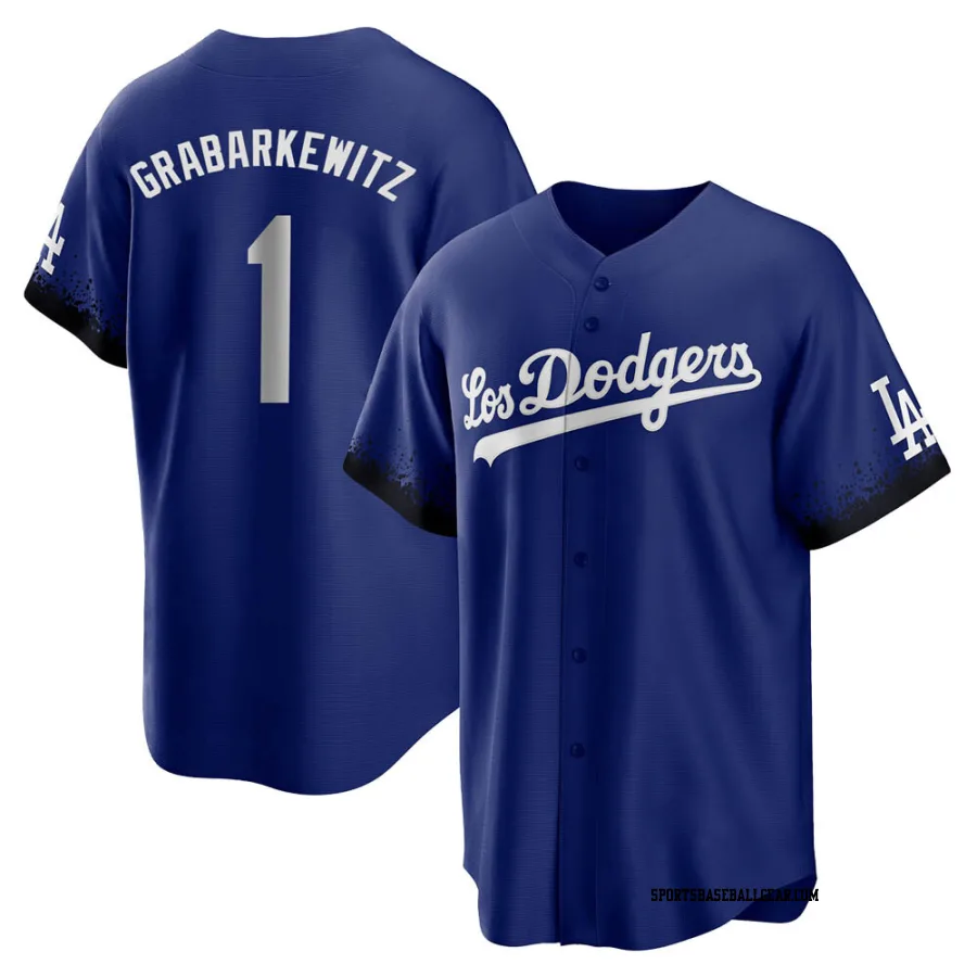 Billy Grabarkewitz Youth Los Angeles Dodgers Royal Replica 2021 City Connect Jersey