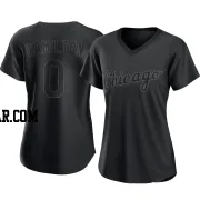 Billy Hamilton Women's Chicago White Sox Black Authentic Pitch Fashion Jersey