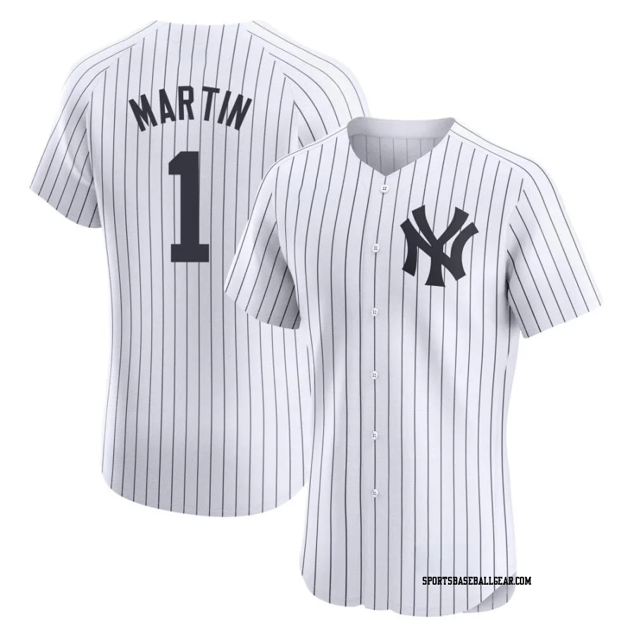 Billy Martin Men's New York Yankees White Elite Home Jersey