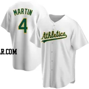 Billy Martin Men's Oakland Athletics White Replica Home Jersey